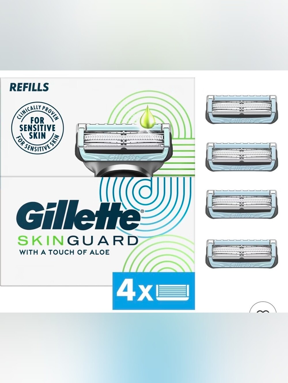 🚨5/$25 Gillette SkinGuard Men's Razor Blade Refills - 4ct 4.7 out of 5 stars